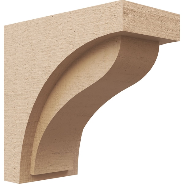 Ekena Millwork 6"W x 12"D x 12"H Classic Helena Rough Cedar Woodgrain TimberThane Corbel, Primed Tan CORUR06X12X12HELRCPR - main